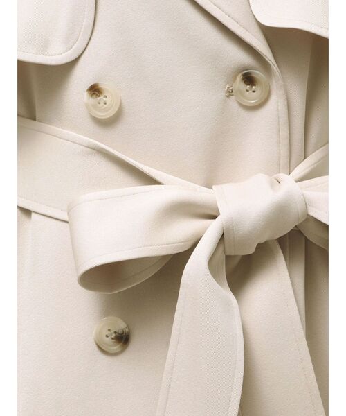 MERCURYDUO(マーキュリーデュオ)の「バックチュールトレンチコート(トレンチコート・レディース・アイボリー/ピンク/ベージュ・MEDIUM/SMALL)」の4枚目の写真