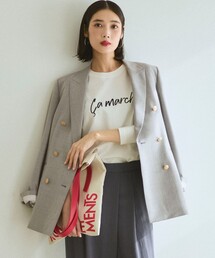 23区（ニジュウサンク）の「COMPLESSED SMOOTH テーラードジャケット