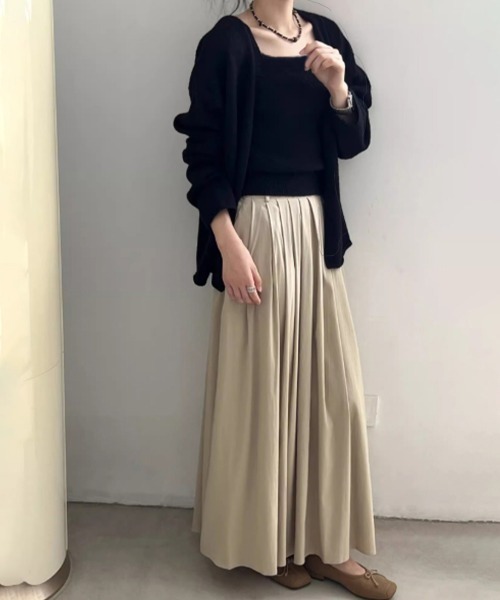 Miniministore(ミニミニストア)の「ニットアンサンブル着回しニット2点セット(カーディガン/ボレロ・レディース・アイボリー/ダークグレー/ブラック/オレンジ・FREE)」の5枚目の写真