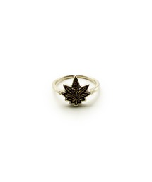 good vibrations グッドバイブレーション ウィードデザインシルバースリムリング