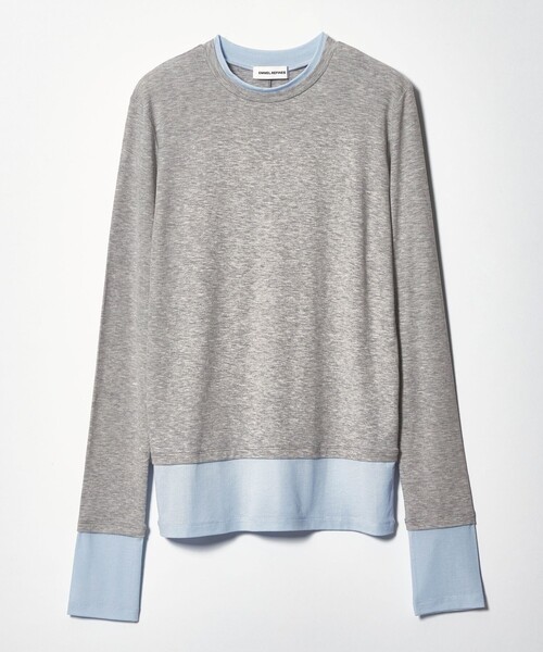 EMMEL REFINES（エメルリファインズ）の「＜EMMEL REFINES＞EM ベアフライス クルーネック プルオーバー（Tシャツ/カットソー・レディース・ライトブルー/ライトピンク/ライトグレー/ホワイト・FREE）」の3枚目の写真