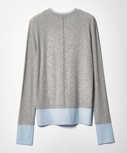 EMMEL REFINES（エメルリファインズ）の「＜EMMEL REFINES＞EM ベアフライス クルーネック プルオーバー（Tシャツ/カットソー・レディース・ライトブルー/ライトピンク/ライトグレー/ホワイト・FREE）」の14枚目の写真