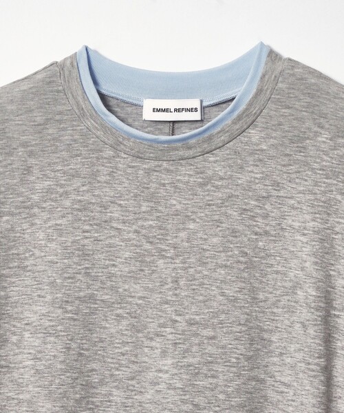 EMMEL REFINES（エメルリファインズ）の「＜EMMEL REFINES＞EM ベアフライス クルーネック プルオーバー（Tシャツ/カットソー・レディース・ライトブルー/ライトピンク/ライトグレー/ホワイト・FREE）」の15枚目の写真