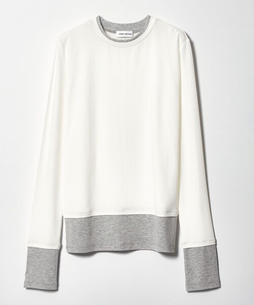 EMMEL REFINES（エメルリファインズ）の「＜EMMEL REFINES＞EM ベアフライス クルーネック プルオーバー（Tシャツ/カットソー・レディース・ライトブルー/ライトピンク/ライトグレー/ホワイト・FREE）」の20枚目の写真