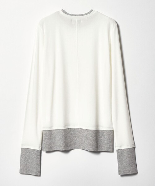 EMMEL REFINES（エメルリファインズ）の「＜EMMEL REFINES＞EM ベアフライス クルーネック プルオーバー（Tシャツ/カットソー・レディース・ライトブルー/ライトピンク/ライトグレー/ホワイト・FREE）」の21枚目の写真