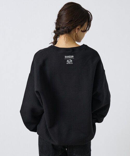 EVANGELION x FRUIT OF THE LOOM】刺繍 クルーネックスウェット×EVA