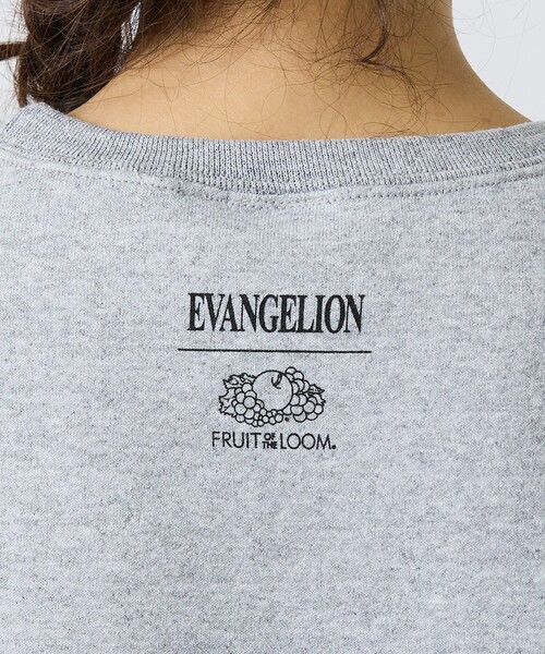 FRUIT OF THE LOOM(フルーツオブザルーム)の「【EVANGELION x FRUIT OF THE LOOM】刺繍 クルーネックスウェット×EVA刺繍スウェット(スウェット・メンズ・ネイビー/ライトグレー/ブラック・S/M/XL/L)」の14枚目の写真