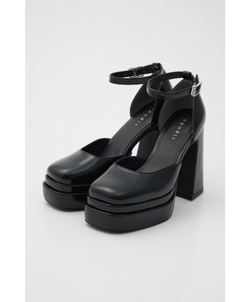 rienda（リエンダ）の「アンクルストラップパンプス 春服（パンプス・レディース・ブラック/ブラウン・SMALL/MEDIUM/LARGE）」の5枚目の写真