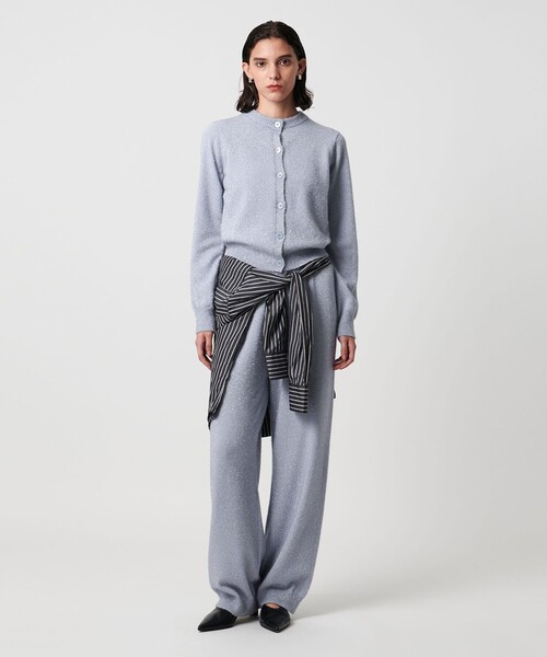 H＞ナイロン スパークル ニットパンツ（その他パンツ）｜H