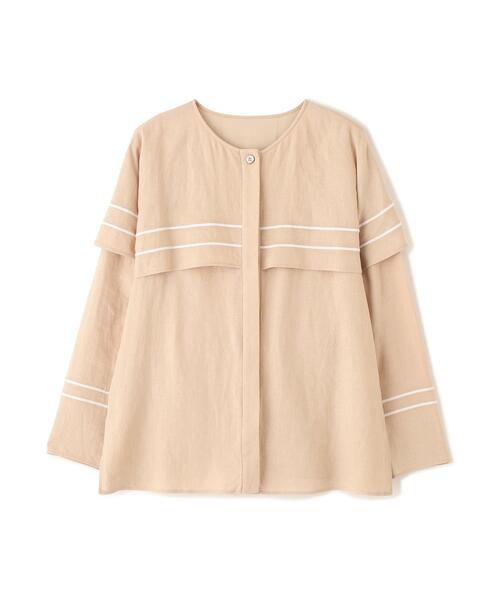 ADORE（アドーア）の「◆ラインエンブロイダリーブラウス（シャツ/ブラウス・レディース・グレー/ベージュ・38）」の12枚目の写真