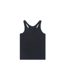 SALAD BAGUNI（サラダバグニ）の「Deep back basic tank - black（Tシャツ/カットソー）」