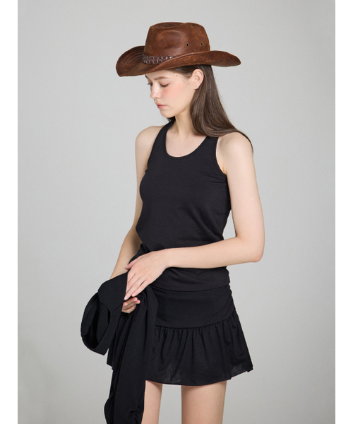 SALAD BAGUNI(サラダバグニ)の「Deep back basic tank - black(Tシャツ/カットソー・レディース・その他・FREE)」の3枚目の写真