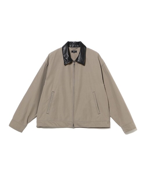 BEAMS（ビームス）の「シンセティックレザーカラー ジャケット（ブルゾン・メンズ・サックスブルー/ベージュ系その他・S/XL/L/M）」の12枚目の写真