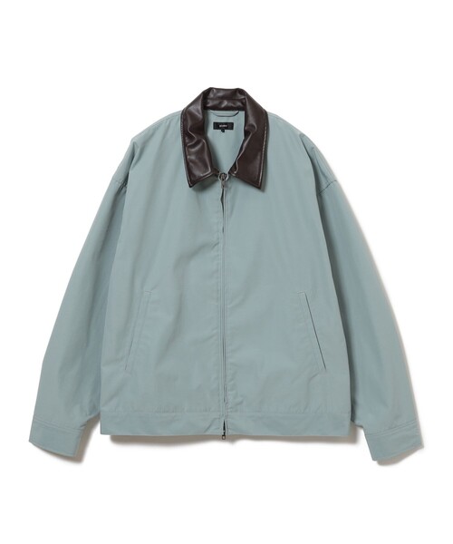 BEAMS（ビームス）の「シンセティックレザーカラー ジャケット（ブルゾン・メンズ・サックスブルー/ベージュ系その他・S/XL/L/M）」の5枚目の写真