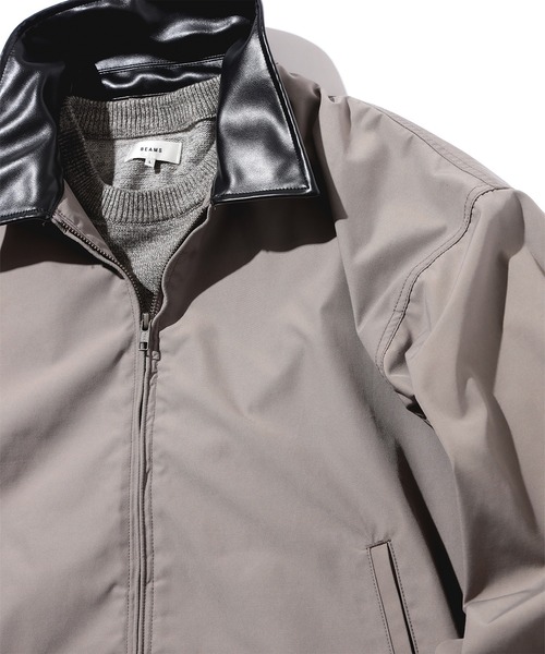 BEAMS（ビームス）の「シンセティックレザーカラー ジャケット（ブルゾン・メンズ・サックスブルー/ベージュ系その他・S/XL/L/M）」の21枚目の写真
