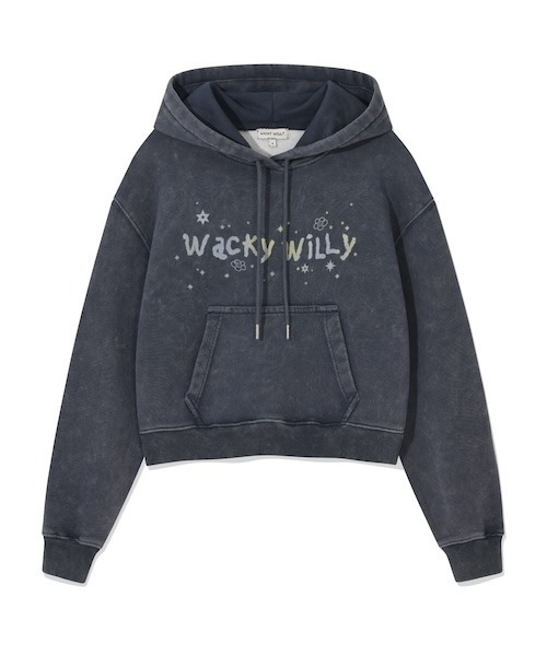 WOMEN'S SNOWWASHING GRAPHIC CROP HOODIE