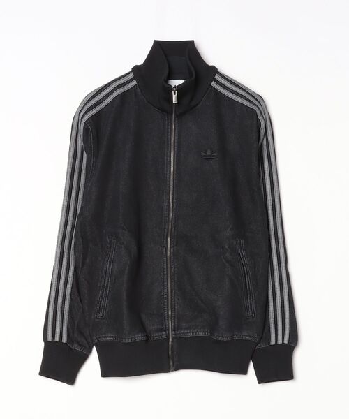 adidas（アディダス）の「adidas ORI  ADICOLOR DENIM FIR アディダス アディカラー デニム ファイヤーバード トラックトップ（デニムジャケット・メンズ・ブラック/ブルー・XS/S/M/L/XL）」の2枚目の写真