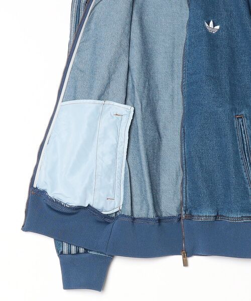 adidas（アディダス）の「adidas ORI  ADICOLOR DENIM FIR アディダス アディカラー デニム ファイヤーバード トラックトップ（デニムジャケット・メンズ・ブラック/ブルー・XS/S/M/L/XL）」の4枚目の写真