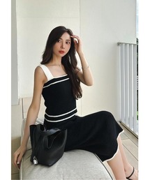 Loop yarn knit skirt