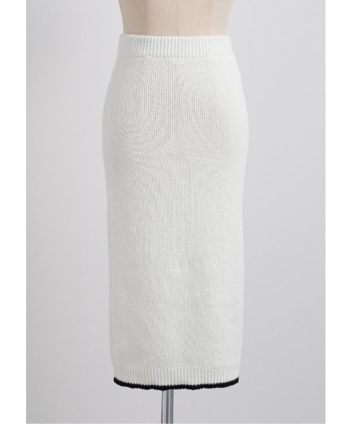 LUDICRUM(ルーディクルム)の「Loop yarn knit skirt(スカート・レディース・ブラック×ホワイト/ホワイト×ブラック・FREE)」の10枚目の写真