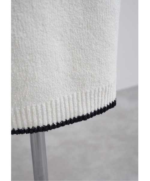 LUDICRUM(ルーディクルム)の「Loop yarn knit skirt(スカート・レディース・ブラック×ホワイト/ホワイト×ブラック・FREE)」の12枚目の写真