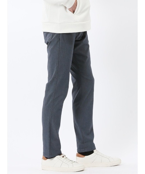 m.f.editorial(エムエフエディトリアル)の「パンツ メンズ ストレッチ 抗菌防臭 スリム 5ポケット テーパード ツイル & ウェーブ ソラーロ クロスストレッチ(チノパンツ・メンズ・ライトグレー/ネイビー/ブルー/ブラック・S/MEDIUM/X-LARGE/3L/LARGE)」の4枚目の写真