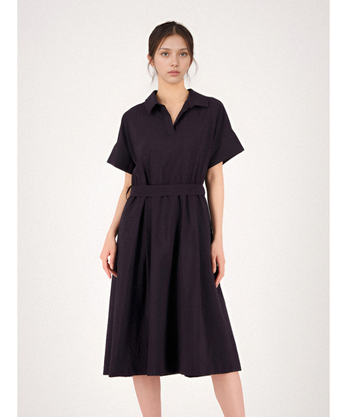ACUD(アクド)の「Collar Neck Half Sleeve Dress _White(ワンピース・レディース・ホワイト・S/M)」の5枚目の写真