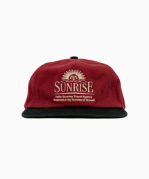 HELLO SUNRISE（ハローサンライズ）の「Washed Horizon Relaxed Fit 5P Cap_Red & Black（キャップ）」