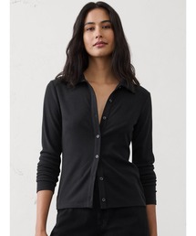 BANANA REPUBLIC FACTORY STORE ブラッシュド リブ ボタントップ
