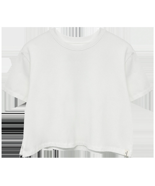 DEVIWEAR(デヴィウェア)の「ベーシック クロップド半袖Tシャツ DEVI-T0109-ホワイト(Tシャツ/カットソー・レディース・ホワイト・FREE)」の1枚目の写真
