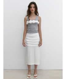 ASURA（アスラ）の「MIX SHIRRING SKIRT (IVORY)（スカート）」