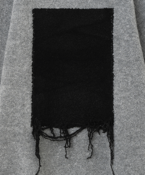 MILLO WOMEN（ミロウーマン）の「ブークルスクエアプルオーバーニット[グレー]（ニット/セーター・レディース・その他・ONE SIZE）」の4枚目の写真