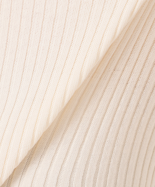 Noble（ノーブル）の「《追加》CO/SILK リブカーディガン（カーディガン/ボレロ・レディース・ブラック/ホワイト系その他・FREE）」の5枚目の写真