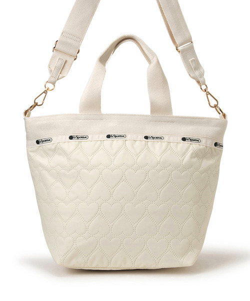LeSportsac(レスポートサック)の「BUCKET TOTE エクリュハートデボス(トートバッグ・レディース・ホワイト・FREE)」の6枚目の写真