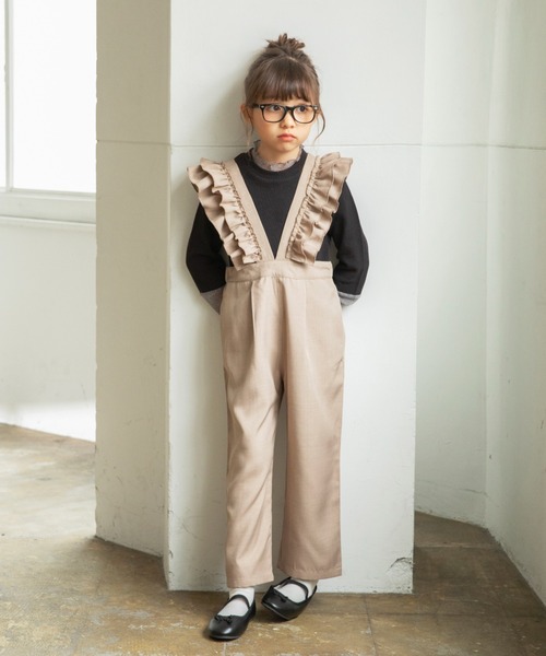 BRANSHES(ブランシェス)の「ラメチュール切替長袖Tシャツ(Tシャツ/カットソー・キッズ・アイボリー/ブラック・150/140/120/100/110/90/130)」の12枚目の写真