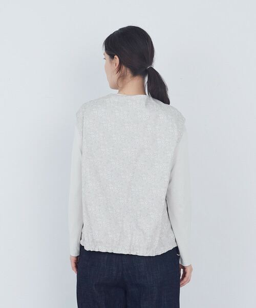 ADIEU TRISTESSE(アデュートリステス)の「【2way】リバティプリント×ダブルガーゼリバーシブルベスト(ベスト・レディース・ブルー系その他/グレー系その他・38)」の14枚目の写真