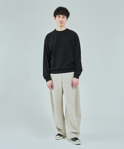 EDIFICE（エディフィス）の「FADED ダブル クルーネックニット（スウェット・メンズ・ブラック/ホワイト/パープル/オレンジ・MEDIUM/LARGE）」の6枚目の写真