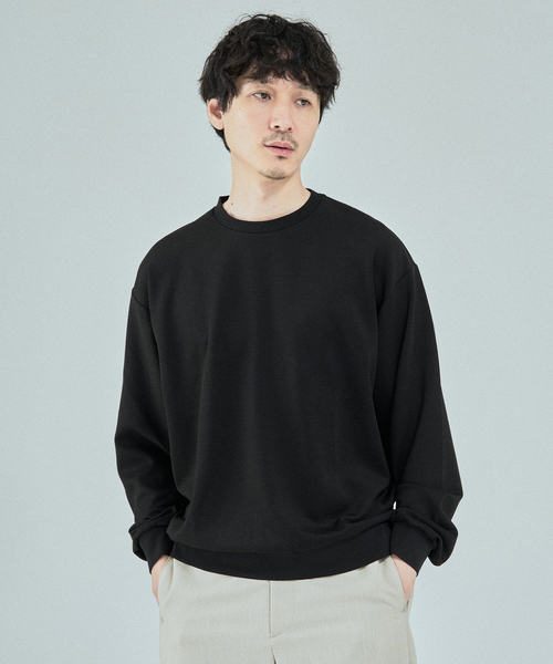 EDIFICE（エディフィス）の「FADED ダブル クルーネックニット（スウェット・メンズ・ブラック/ホワイト/パープル/オレンジ・MEDIUM/LARGE）」の7枚目の写真