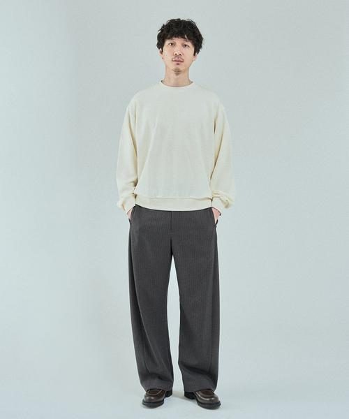 EDIFICE（エディフィス）の「FADED ダブル クルーネックニット（スウェット・メンズ・ブラック/ホワイト/パープル/オレンジ・MEDIUM/LARGE）」の13枚目の写真