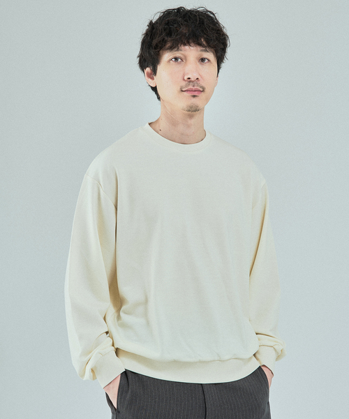 EDIFICE（エディフィス）の「FADED ダブル クルーネックニット（スウェット・メンズ・ブラック/ホワイト/パープル/オレンジ・MEDIUM/LARGE）」の16枚目の写真