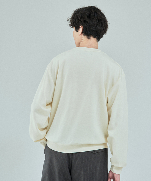 EDIFICE（エディフィス）の「FADED ダブル クルーネックニット（スウェット・メンズ・ブラック/ホワイト/パープル/オレンジ・MEDIUM/LARGE）」の19枚目の写真