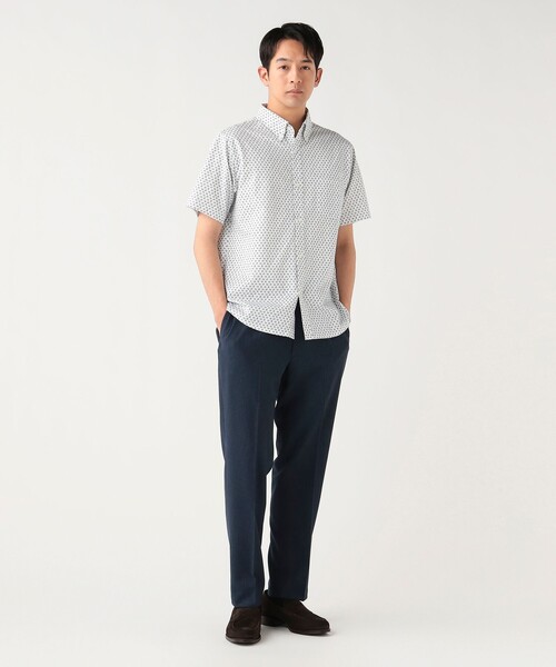 BEAMS HEART(ビームスハート)の「【7/9値下げ】ハニカムプリント ボタンダウンシャツ 26SS (抗菌防臭加工・吸水速乾・クールビズ)(シャツ/ブラウス・メンズ・ホワイト系その他2/ホワイト/ネイビー・LARGE/SMALL/MEDIUM/X-LARGE)」の18枚目の写真