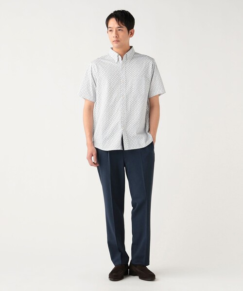 BEAMS HEART(ビームスハート)の「【7/9値下げ】ハニカムプリント ボタンダウンシャツ 26SS (抗菌防臭加工・吸水速乾・クールビズ)(シャツ/ブラウス・メンズ・ホワイト系その他2/ホワイト/ネイビー・LARGE/SMALL/MEDIUM/X-LARGE)」の19枚目の写真
