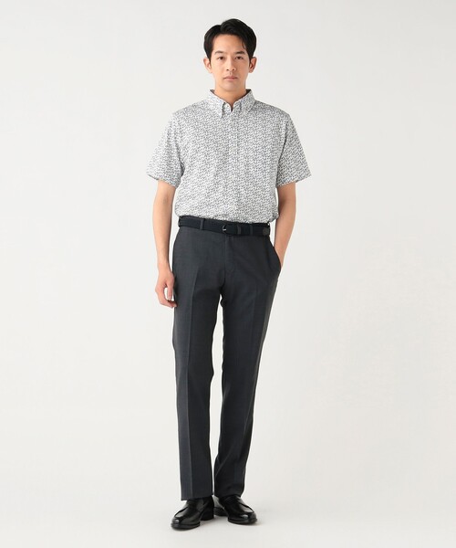 BEAMS HEART(ビームスハート)の「【7/9値下げ】ハニカムプリント ボタンダウンシャツ 26SS (抗菌防臭加工・吸水速乾・クールビズ)(シャツ/ブラウス・メンズ・ホワイト系その他2/ホワイト/ネイビー・LARGE/SMALL/MEDIUM/X-LARGE)」の21枚目の写真