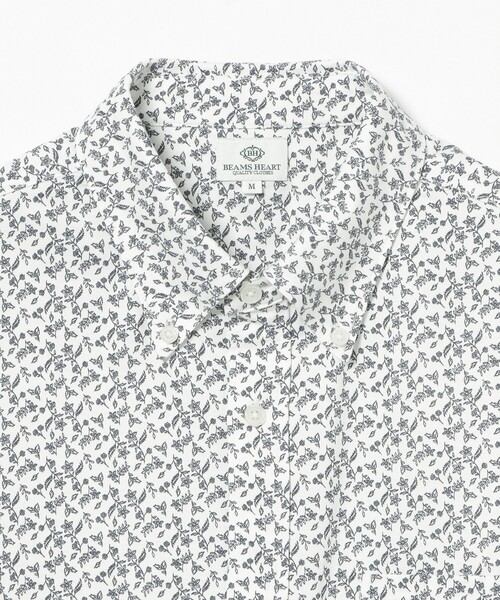 BEAMS HEART(ビームスハート)の「【7/9値下げ】ハニカムプリント ボタンダウンシャツ 26SS (抗菌防臭加工・吸水速乾・クールビズ)(シャツ/ブラウス・メンズ・ホワイト系その他2/ホワイト/ネイビー・LARGE/SMALL/MEDIUM/X-LARGE)」の6枚目の写真