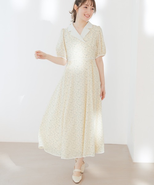 2026春夏新作 テーラーカラー花柄ワンピース（ワンピース）｜MISCH