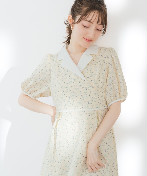 MISCH MASCH（ミッシュマッシュ）の「2026春夏新作 テーラーカラー花柄ワンピース（ワンピース・レディース・ブラック/イエロー・M/S）」の18枚目の写真