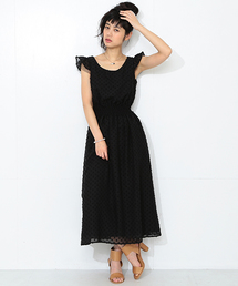 CAROLINA GLASER | 【MEG着用】CAROLINA GLASER / ドット フレンチスリーブ ワンピース(ワンピース)