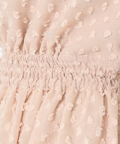 CAROLINA GLASER(カロリナ グレイサー)の「【MEG着用】CAROLINA GLASER / ドット フレンチスリーブ ワンピース(ワンピース・レディース・ブラック/ピンク・ONE SIZE)」の11枚目の写真