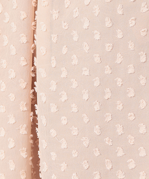 CAROLINA GLASER(カロリナ グレイサー)の「【MEG着用】CAROLINA GLASER / ドット フレンチスリーブ ワンピース(ワンピース・レディース・ブラック/ピンク・ONE SIZE)」の3枚目の写真